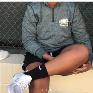 roots canada half zip sweater